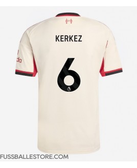Günstige Liverpool Milos Kerkez #6 Auswärtstrikot 2025-26 Kurzarm